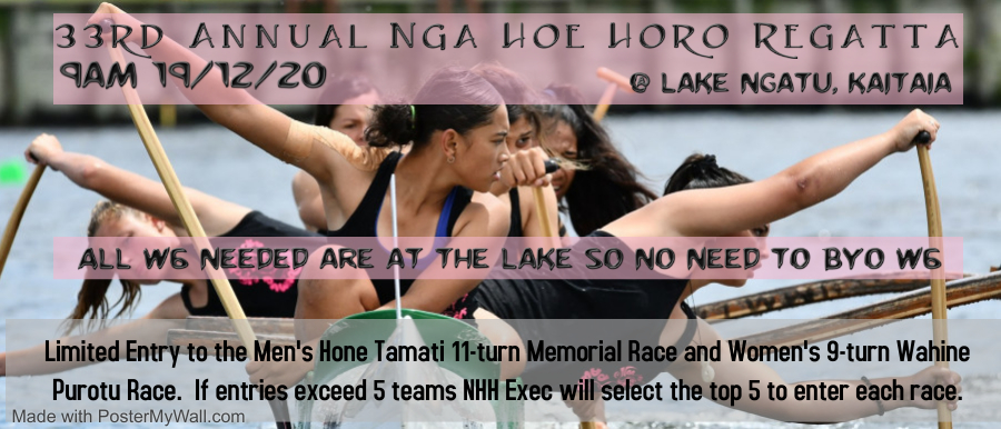 Nga Hoe Horo 33rd Annual Regatta 2020