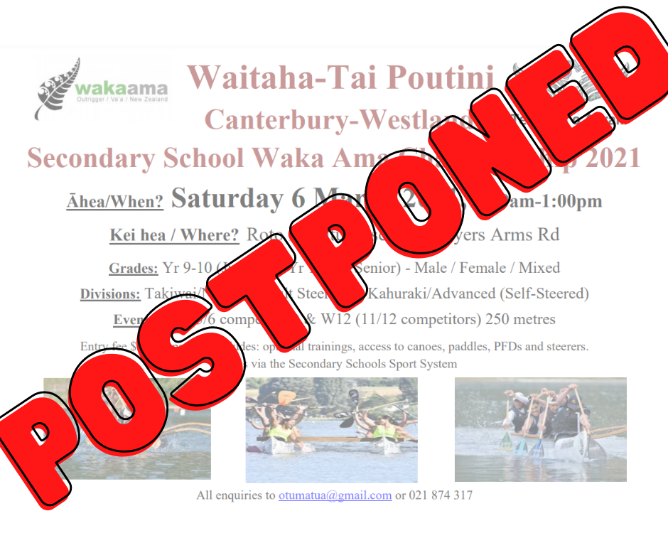 POSTPONED: Canterbury Secondary School Champs