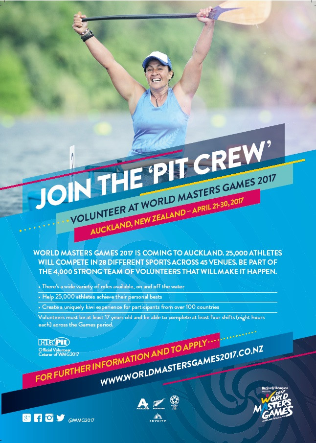 World Masters Games Volunteers - Register Now