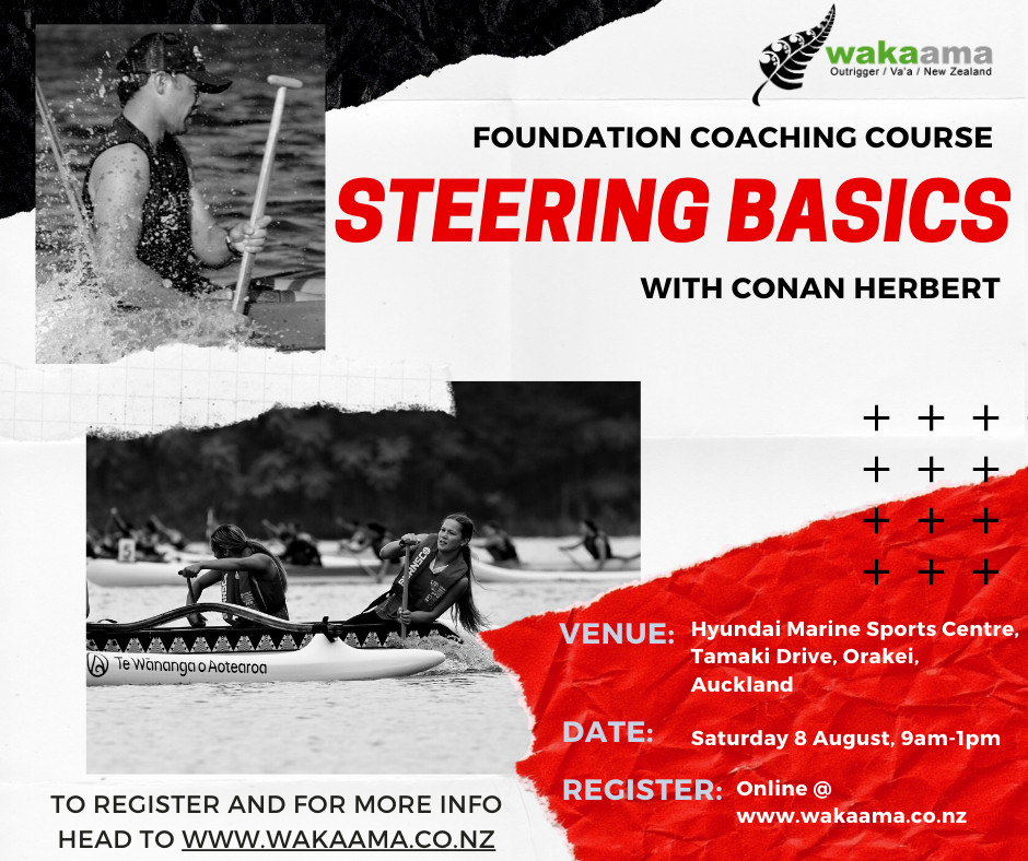 Waka Ama NZ Coaching Steering Basics Course with Conan Herbert - SOLD OUT